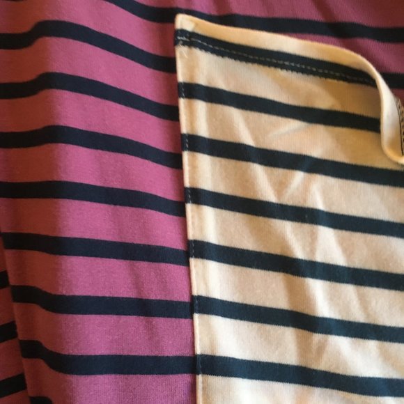 "Matilda Jane" Violet and Navy Striped Top (L) - Picture 3 of 5